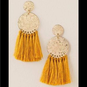Francesca’s Belinda Statement Tassel Earrings